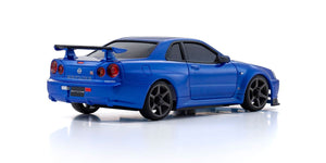 Kyosho MINI-Z AWD NISSAN SKYLINE GT-R R34 V.specⅡNür Metallic Blue