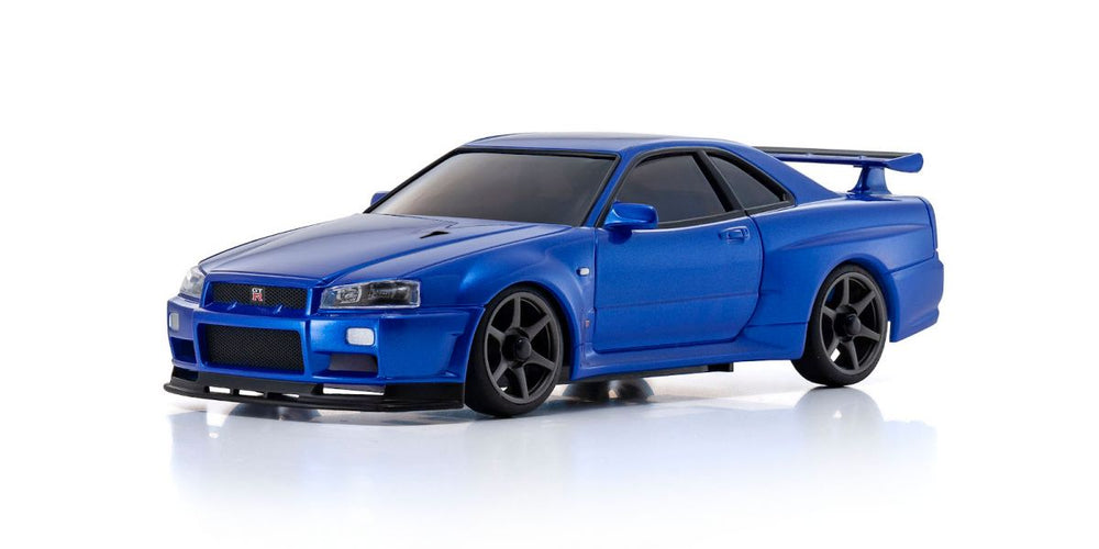 Kyosho MINI-Z AWD NISSAN SKYLINE GT-R R34 V.specⅡNür Metallic Blue