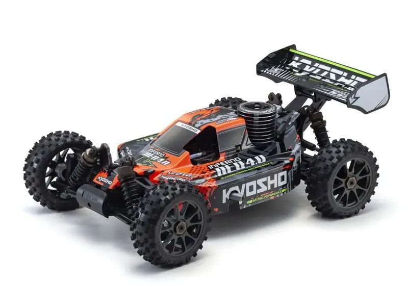 Kyosho 1:8 Scale Radio Controlled .21 Engine Powered 4WD Racing Buggy Readyset Inferno NEO 4.0 Color Type 1