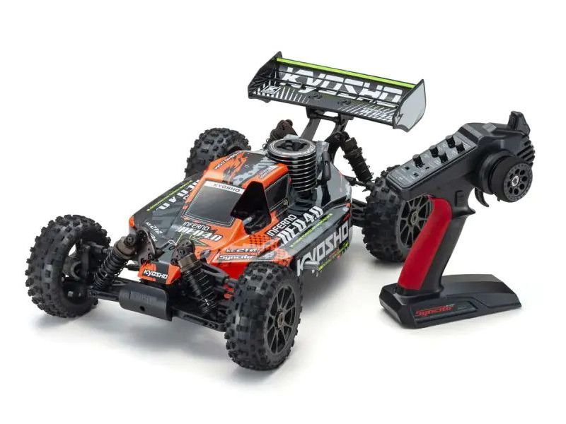 Kyosho 1:8 Scale Radio Controlled .21 Engine Powered 4WD Racing Buggy Readyset Inferno NEO 4.0 Color Type 1