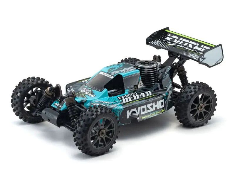 Kyosho 1:8 Scale Radio Controlled .21 Engine Powered 4WD Racing Buggy Readyset Inferno NEO 4.0 Color Type 2