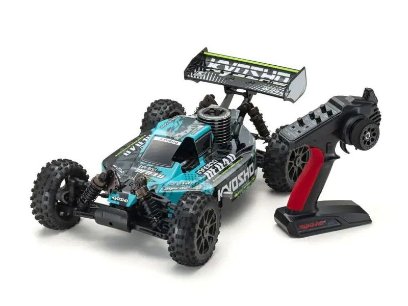 Kyosho 1:8 Scale Radio Controlled .21 Engine Powered 4WD Racing Buggy Readyset Inferno NEO 4.0 Color Type 2