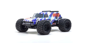 Kyosho 1980 Mad Wagon 1/10 4WD RTR Brushless Monster Truck, Blue