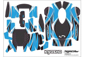 Kyosho 36271BL KT-200/201 Radio Blue Decal Sheet DBX 2.0