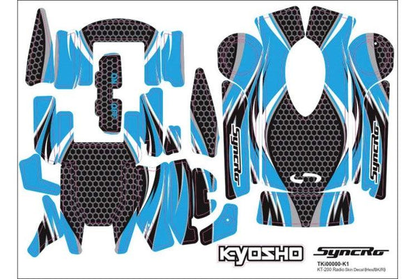 Kyosho 36271BL KT-200/201 Radio Blue Decal Sheet DBX 2.0