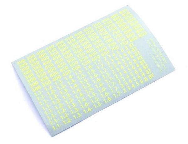 Kyosho 36372Y Shock Oil Decal (Yellow)