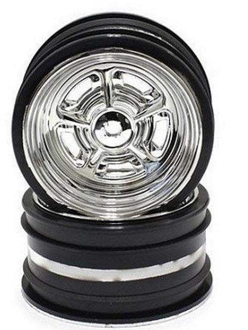 PowerHobby Kyosho Rostyle Wheel FZ02 (Plating) (2) For FAT703M Tires Fazer Mk.2. 2 — Fazer Parts