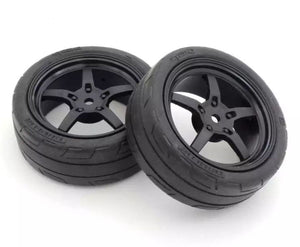 Kyosho Glued TC Tire FZ02 (M/5-S Racing Wheel/BL/2p)