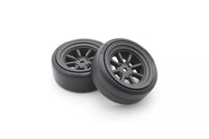Kyosho Premounted D-Tire FD2 (8S Watanabe Wheel/BK/2pcs)