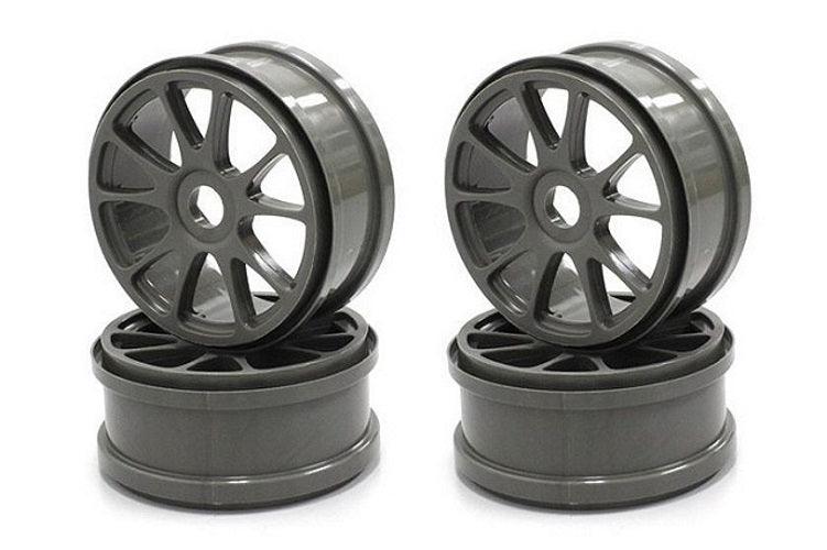 Kyosho IFH002GMB Ten-Spoke Wheels (Gun Metallic/4pieces) Inferno Neo 3.0