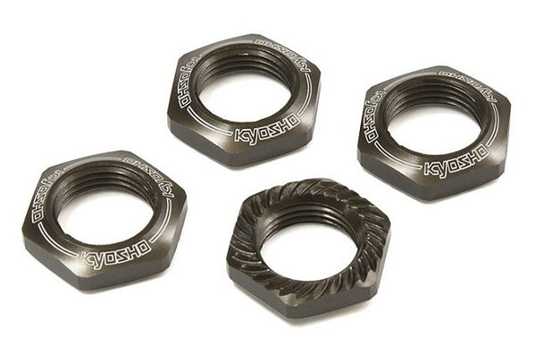 Kyosho Gunmetal 17mm Serrated Wheel Nut