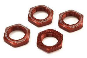 Kyosho IFW472R 17mm Wheel Nut (Red/4pcs/Serrated) Inferno GT/GT2 Inferno