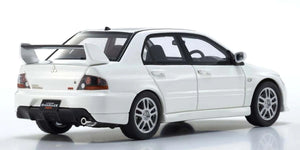 Kyosho 1/43 Scale Mitsubishi Lancer Evolution IX MR, White Diecast Car