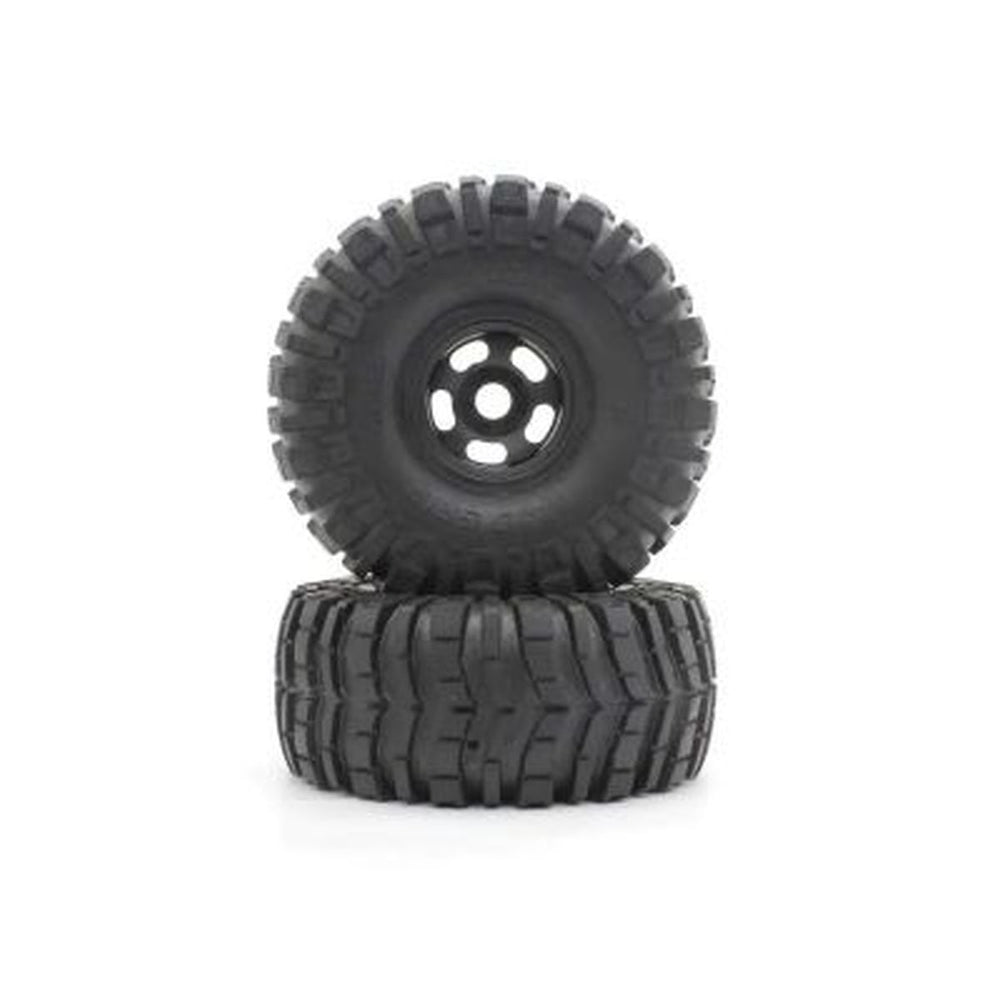 Kyosho - Glued Tire & Wheel Set (Black/MAD CRUSHER/2pcs)