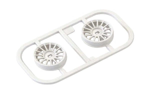 Kyosho MDH100W-W0B Multi Wheel W/Offset 0 (White/AWD/2pcs.)