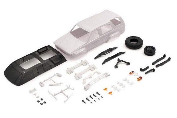Kyosho MXN02 Toyota 4Runner White Unpainted Body Set Mini-Z