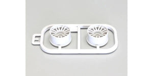 Moded plastic set of wheels