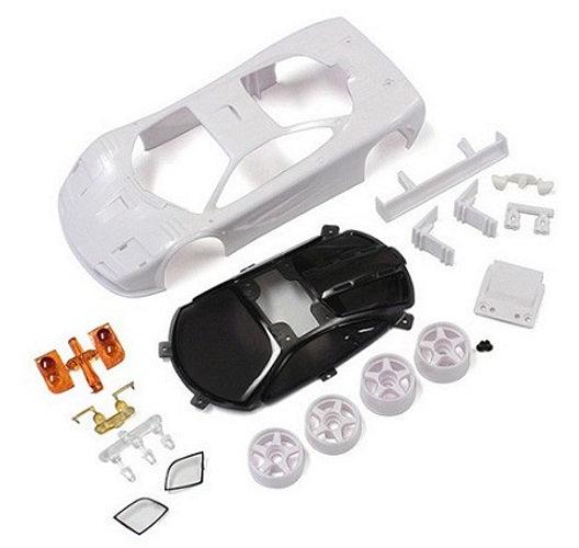 Kyosho MZN181 McLaren F1 LM White Unpainted Body Set (w/Wheel) Mini-Z MR-03