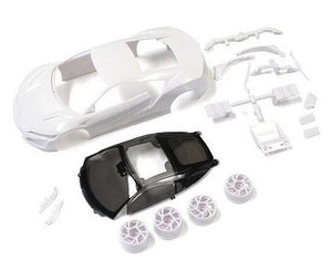 Kyosho MZN186 Honda NSX White Body Set/Wheels For MM (Mid Motor) Mini-Z MR-03