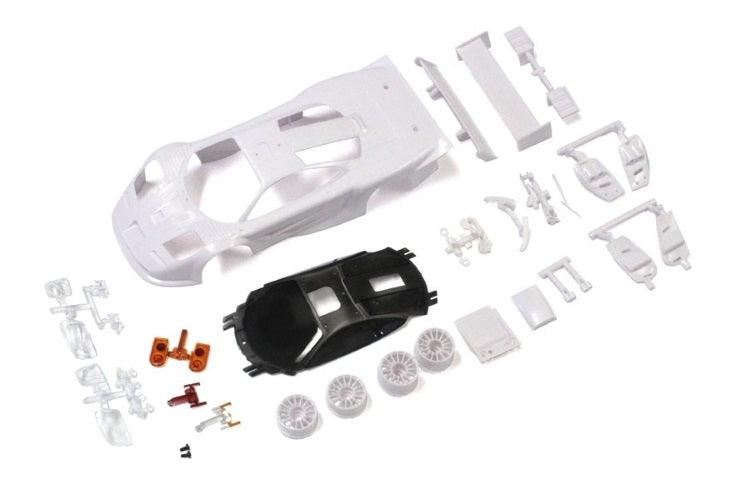 Kyosho MZN192 McLaren F1 GTR White Body Set (w/Wheel)