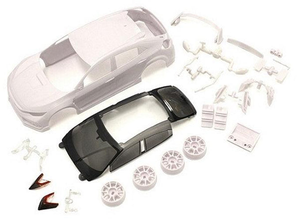 Kyosho MZN194 Honda CIVIC White Body Set (w/Wheel) For Mini-Z