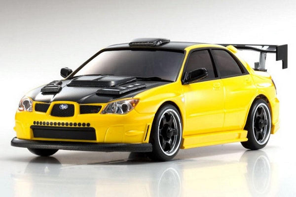 Kyosho ASC MA-020 Subaru Impreza Aero Kit CFRP Hood Metallic Yellow Mini-Z Body