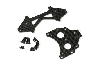 kyosho SCW022B Long WB Rear Plate Set 273mm Carbon
