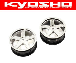 Kyosho VZH010CM Wheel(5-Spoke/Plating/24mm/2pcs)