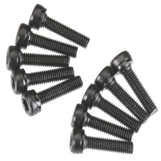 Axial AX086 AX10 EXO Score Cap Head Screws M3x12mm Black (10)