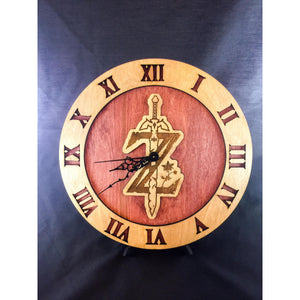 CCHobbyFun Legend of Zelda Breath of the Wild Stained Wood Laser Cut Clock
