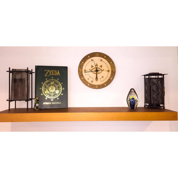 CCHobbyFun Legend of Zelda Eye of Sheikah Laser Cut Wood Clock