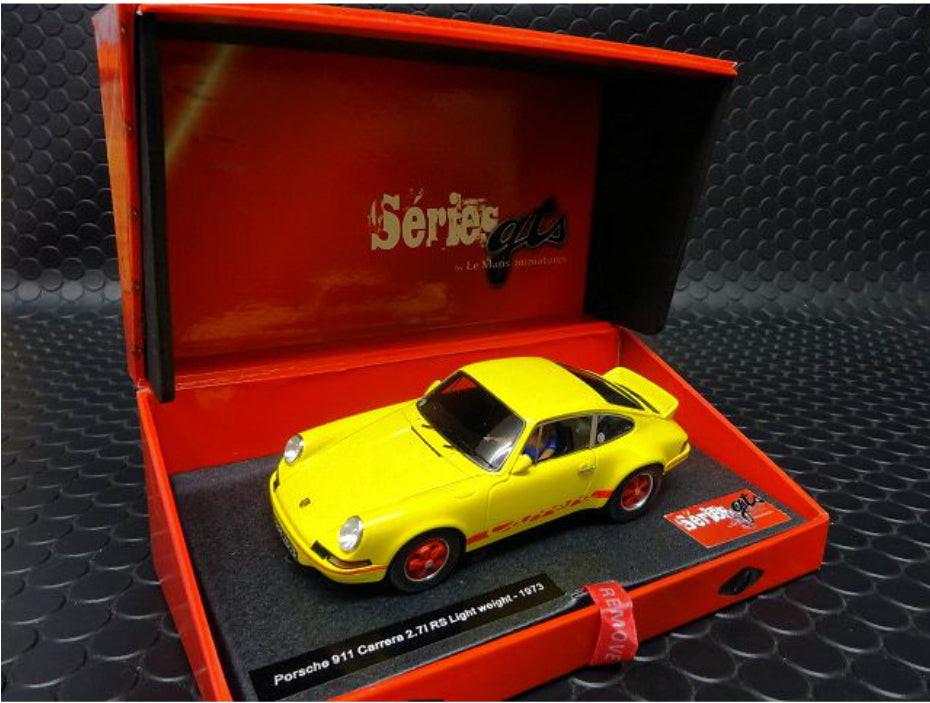 PowerHobby Le Mans Miniatures 1973 Porsche 911 Carrera Road Version Yellow 1/32 Slot Car