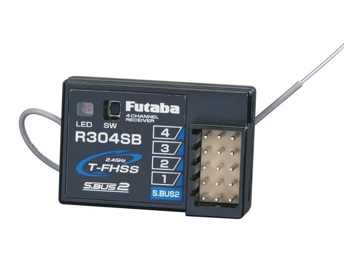 Futaba FUTL7680 R304SB 2.4GHz FHSS 4-Channel Telemetry Receiver 4PLS