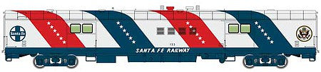 Walthers Proto 920-15653 HO Scale 74' Pullman-Standard Steam Generator Car - Ready to Run -- Santa Fe #133 (Bicentennial)