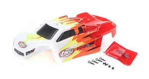 Losi Racing LOS210013 Painted Body Red/White Mini-T 2.0