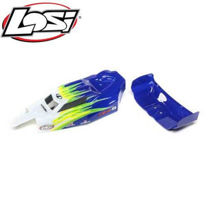 Losi LOS210019 Body & Wing Blue/White Mini-B