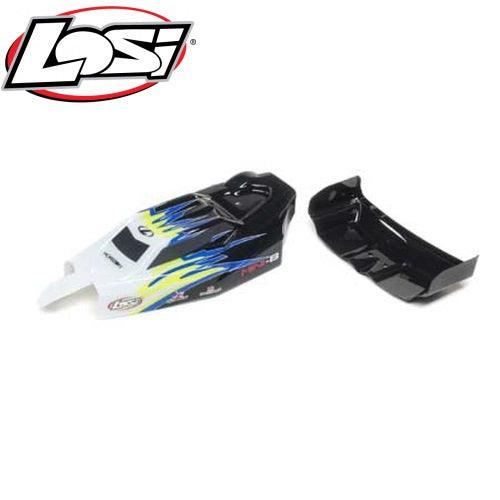 Losi LOS210020 Body & Wing Black/White Mini-B