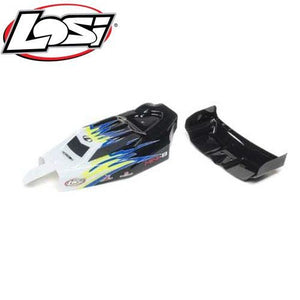Losi LOS210020 Body & Wing Black/White Mini-B