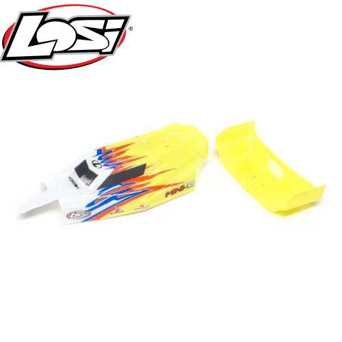 Losi LOS210023 Body & Wing Yellow/White Mini-B