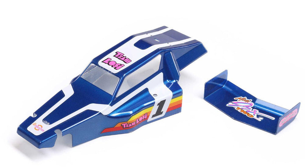 Losi LOS210028 Body & Wing Blue Mini JRX2