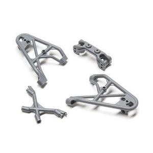 Losi LOS231039 Front Shock Tower Brace & Camber Link Gray Rock Rey