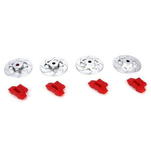 Losi LOS232067 Wheel Hex Brake Rotor & Caliper FR RR Set V100
