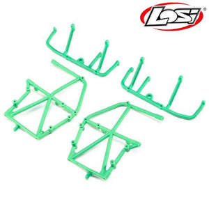 Losi LOS241039 Side Cage and Lower Bar Green LMT