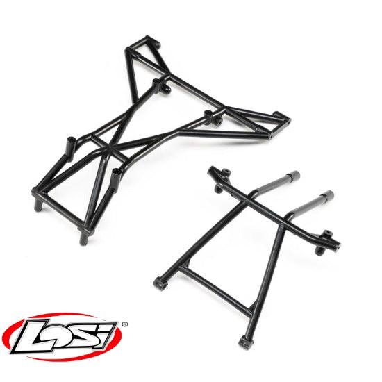 Losi LOS241042 Top and Upper Cage Bars Black LMT