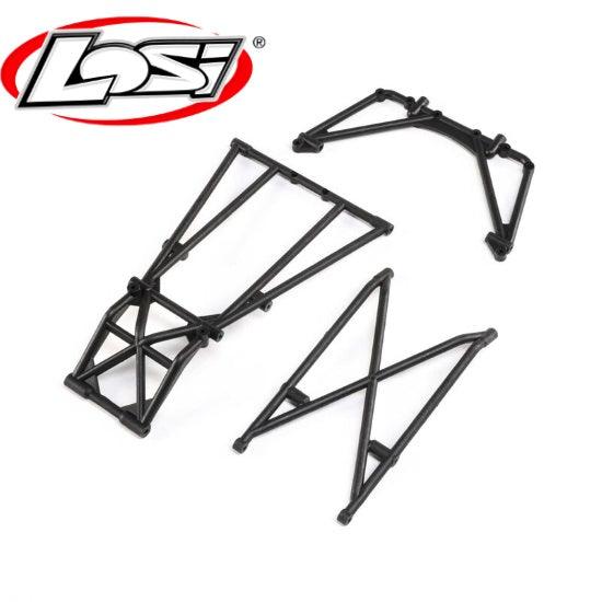 Losi LOS241044 Rear Cage and Hoop Bars Black LMT