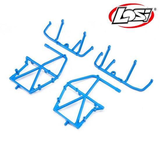 Losi LOS241047 Side Cage and Lower Bar Blue LMT