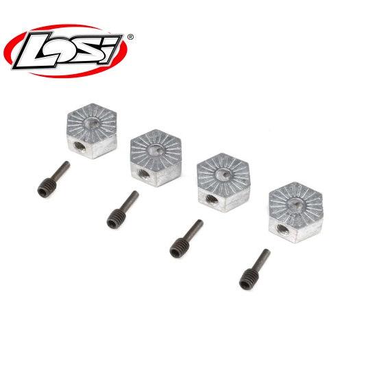Losi LOS242053 17mm Hex Adapter w/screwpin (4) LMT