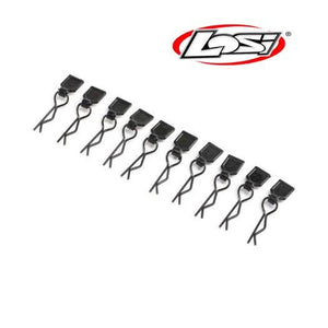 Losi LOS246003 Body Clips Black Small (10) LMT