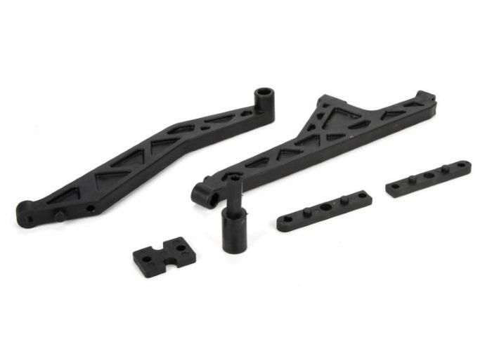 Losi LOS251037 F/R Chassis Brace / Center Differential Spacer Set MTXL