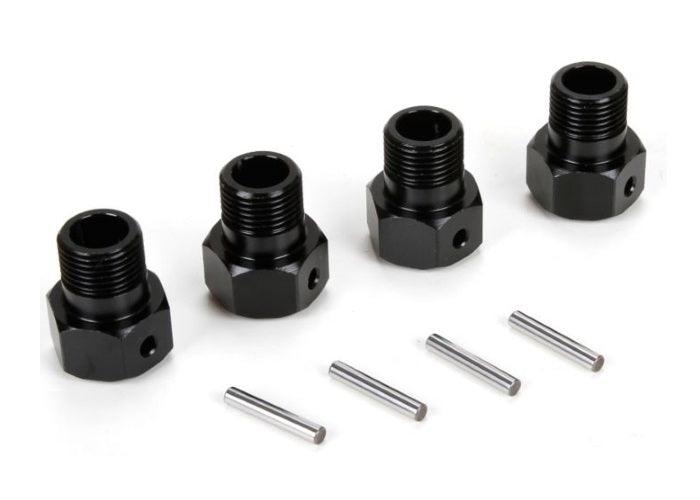 Losi LOS252050 Black Wheel Hex / Pin Set (4) MTXL Desert Buggy XL-E